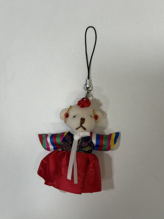 TEDDY BEAR KNOT KEYRING