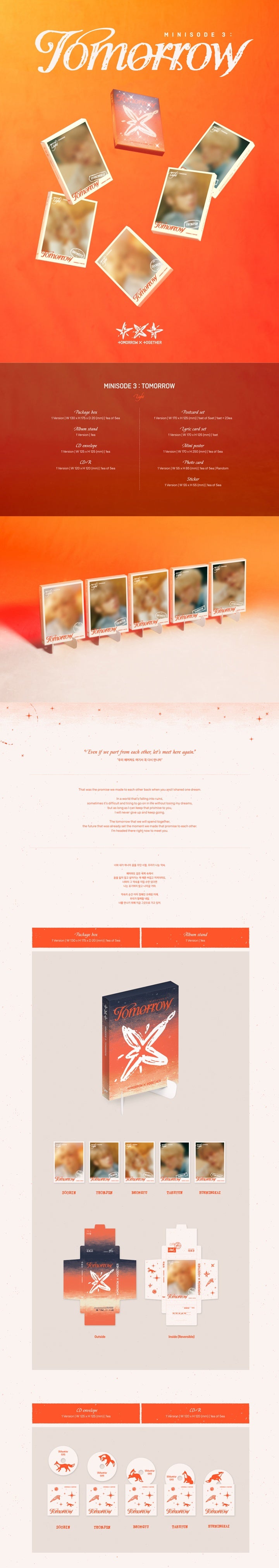 [TOMORROW X TOGETHER] 6th Mini Album [minisode 3: TOMORROW] (Light Ver.) (Random Ver.)