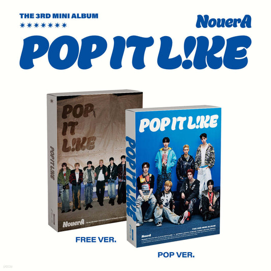 NouerA - 3rd Mini Album [POP IT LIKE] (POP Ver. / FREE Ver.)