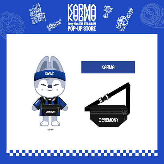 [PRE-ORDER] Stray Kids POP-UP STORE [KARMA] MD - SKZOO OUTFIT SET(HAIR BAND + DUFFLEBAG)
