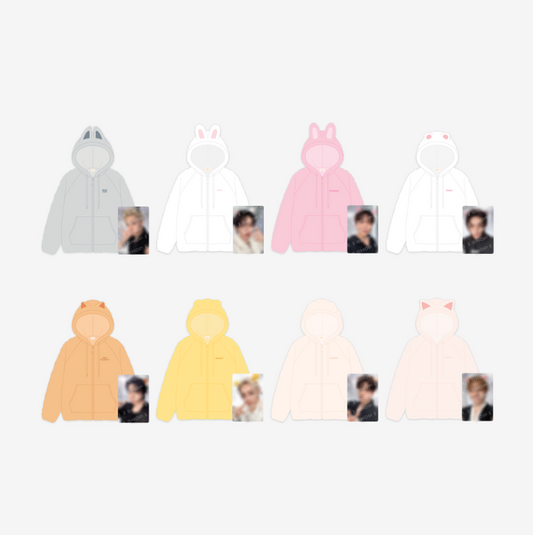 [PRE-ORDER] STRAY KIDS - SKZOO FLEECE HOOD ZIP-UP - RUN IT