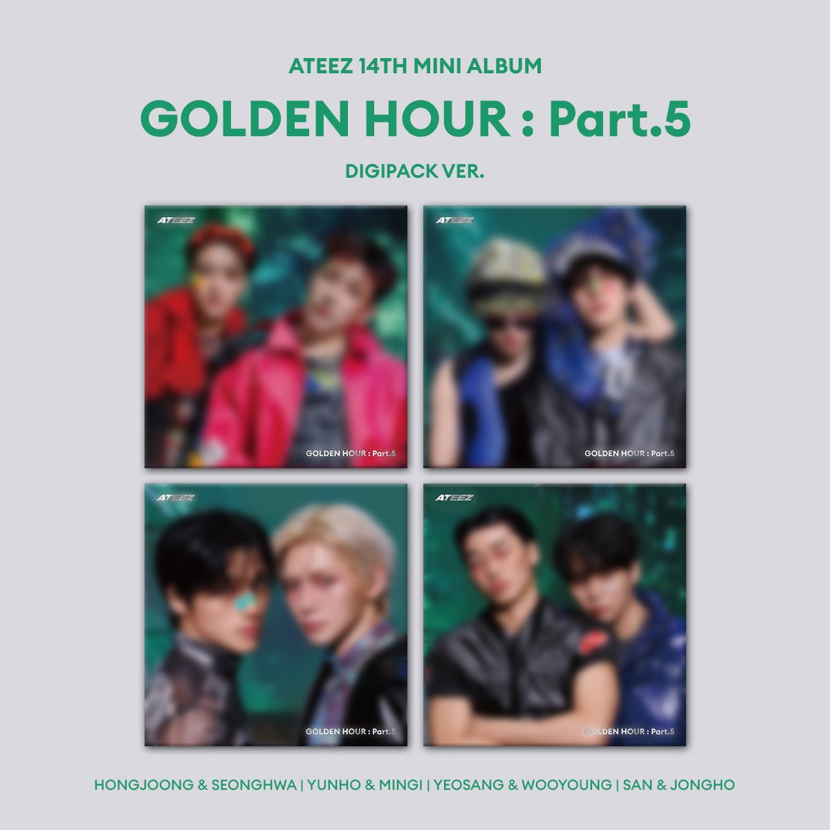 [PRE-ORDER] ATEEZ- [GOLDEN HOUR : Part.5] (DIGIPACK UNIT VER.)