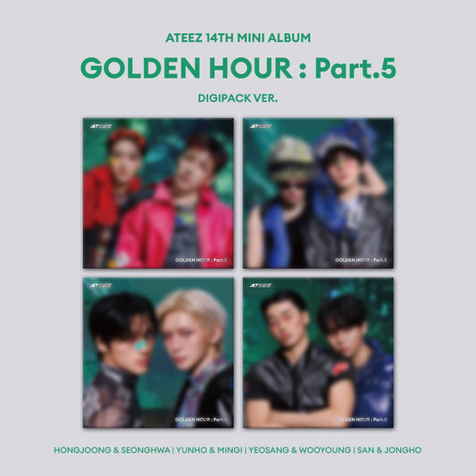[PRE-ORDER] ATEEZ- [GOLDEN HOUR : Part.5] (DIGIPACK UNIT VER.)