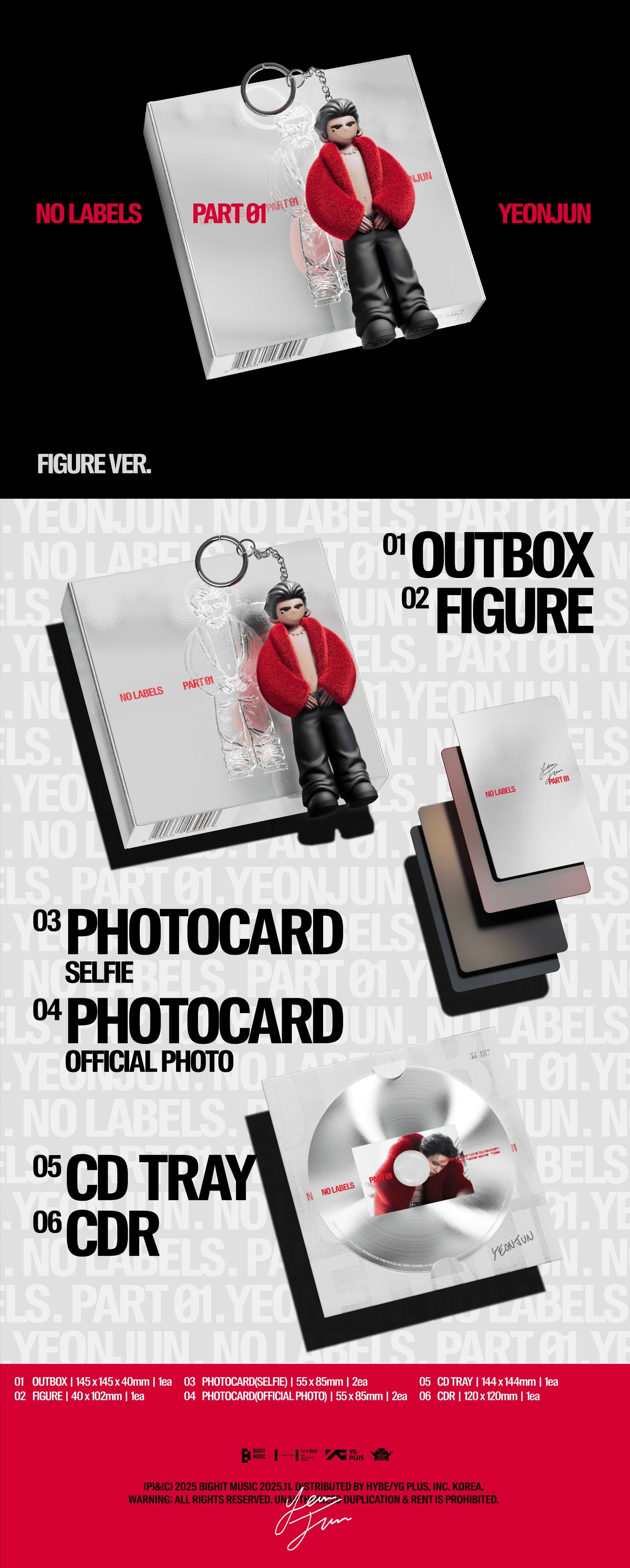 [YEONJUN] 1st Mini Album [NO LABELS: PART 01] (Figure Ver.)