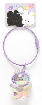 TRANSPARENT ACRYLIC KEYRING