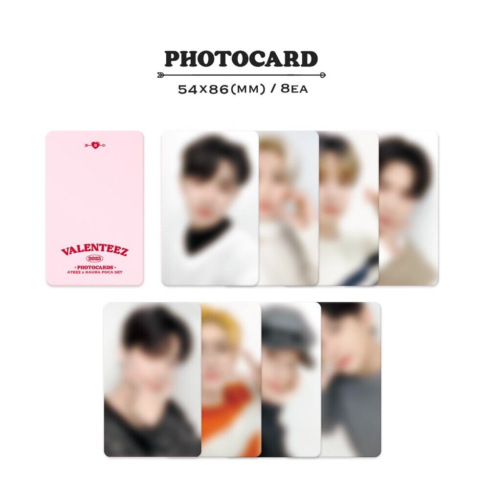 SET DE TARJETAS FOTOGRÁFICAS ATEEZ X KAURA [VALENTEEZ] 