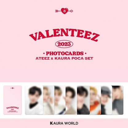 SET DE TARJETAS FOTOGRÁFICAS ATEEZ X KAURA [VALENTEEZ] 